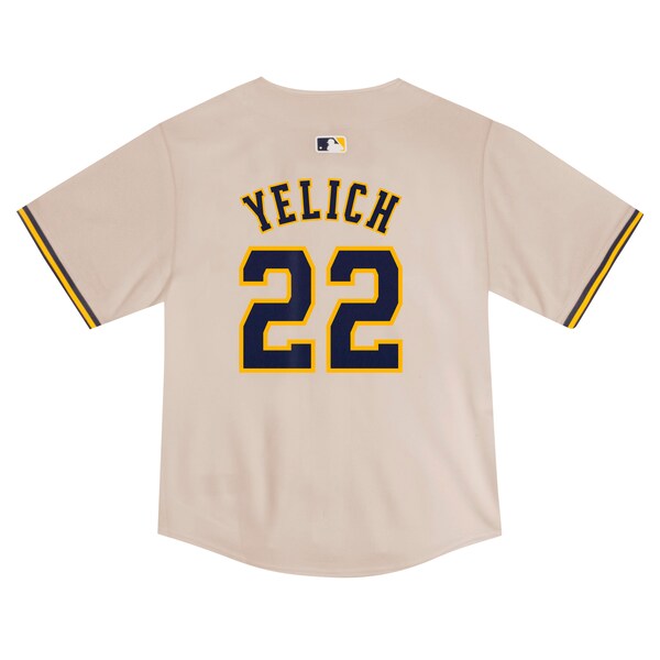 Christian Yelich Milwaukee Brewers Nike Toddler Home Game Jersey - Cream