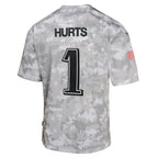Jalen Hurts Philadelphia Eagles Nike Youth 2024 Salute to Service Game Jersey - Arctic Camo