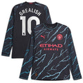 Jack Grealish Manchester City Puma 2023/24 Third Long Sleeve Replica Player Jersey - Navy