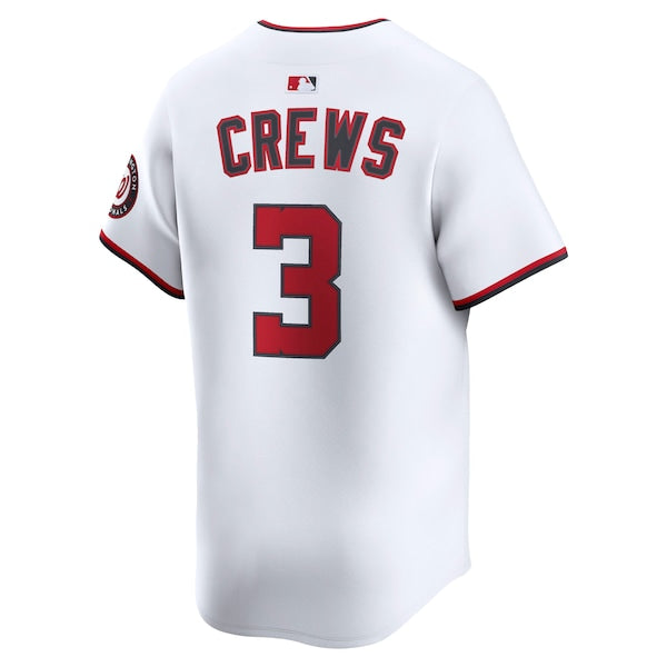 Dylan Crews Washington Nationals Nike Home Limited Player Jersey - White