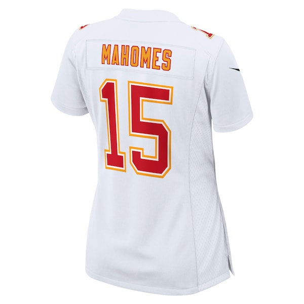 Patrick Mahomes Kansas City Chiefs Nike Women's Super Bowl LIX Fashion Game Jersey - Tundra White/Black