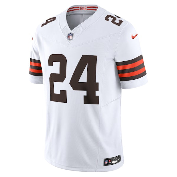 Nick Chubb Cleveland Browns Nike Vapor F.U.S.E. Limited Jersey - White/Brown