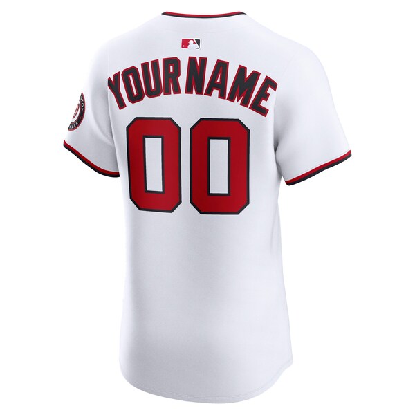 Washington Nationals Nike Home Elite Custom Jersey - White