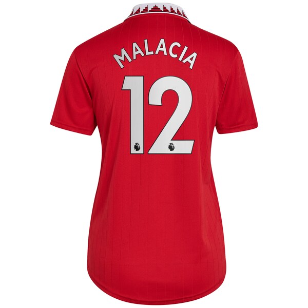 Tyrell Malacia Manchester United adidas Women's 2022/23 Home Replica Player Jersey - Red