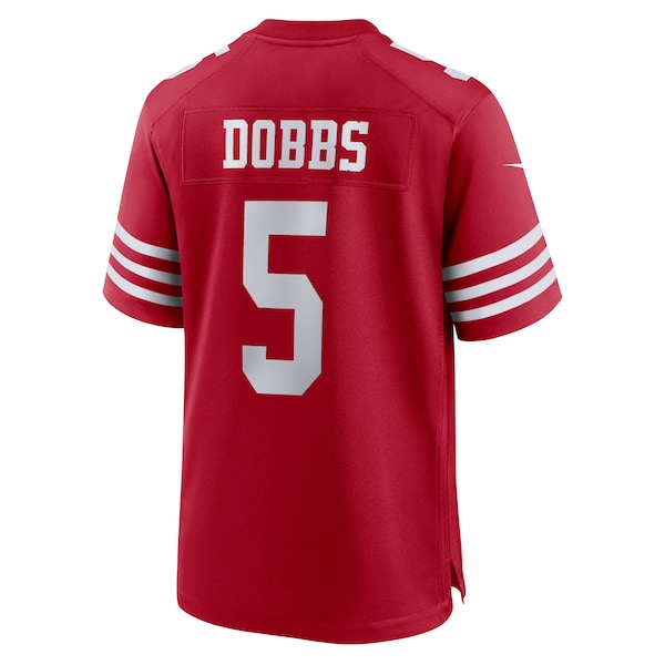 Joshua Dobbs San Francisco 49ers Nike Team Game Jersey -  Scarlet