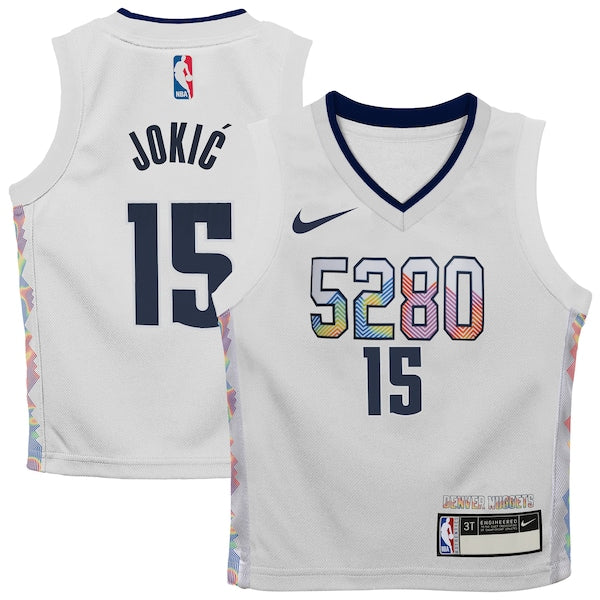 Nikola Jokic Denver Nuggets Nike Toddler 2024/25 Swingman Player Jersey - City Edition - White