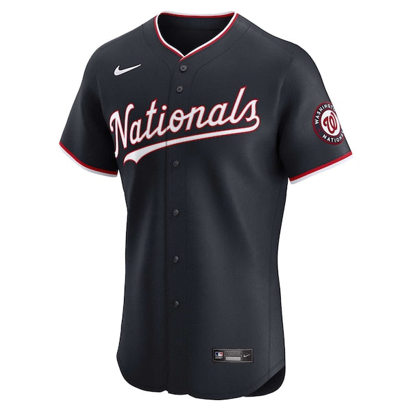 Washington Nationals Nike Alternate Vapor Premier Elite Patch Jersey - Navy