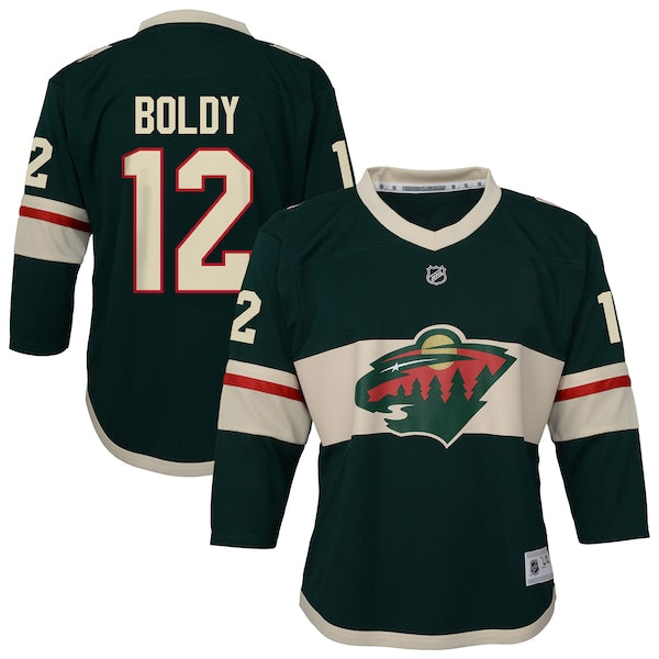 Matthew Boldy Minnesota Wild Outerstuff Youth Home Replica Jersey - Green
