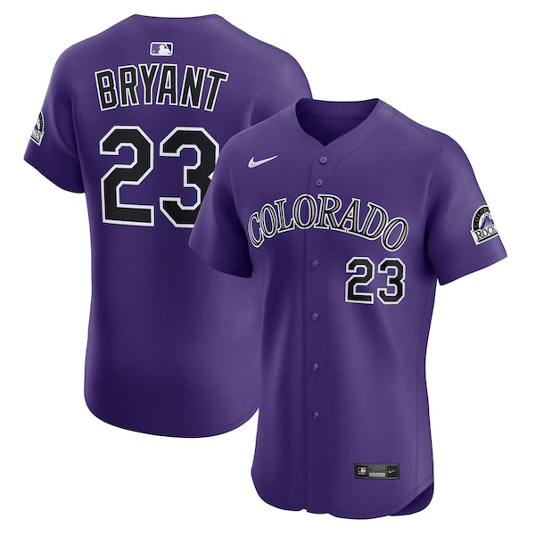 Kris Bryant Colorado Rockies Nike Alternate Elite Player Jersey - Purple/White