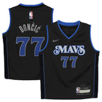 Luka Dončić Dallas Mavericks Nike Preschool Swingman Replica Jersey - City Edition - Black