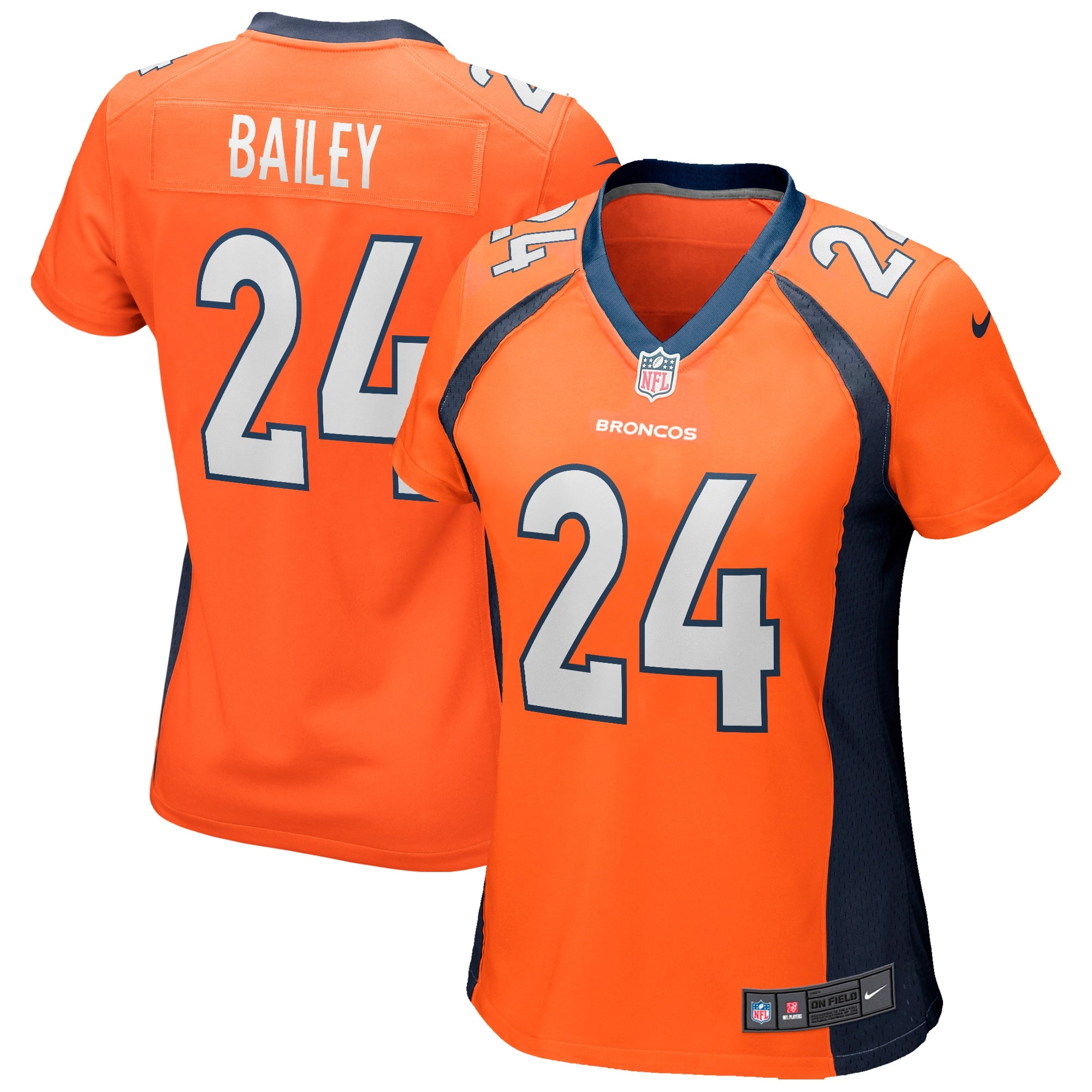 Champ Bailey Denver Broncos Nike Women's Retired Player Jersey - Navy/Orange