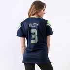 Russell Wilson Seattle Seahawks Nike Women's Game Player Jersey - College Navy/Neon Green