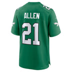Eric Allen Philadelphia Eagles Nike Alternate Game Jersey - Kelly Green/Green