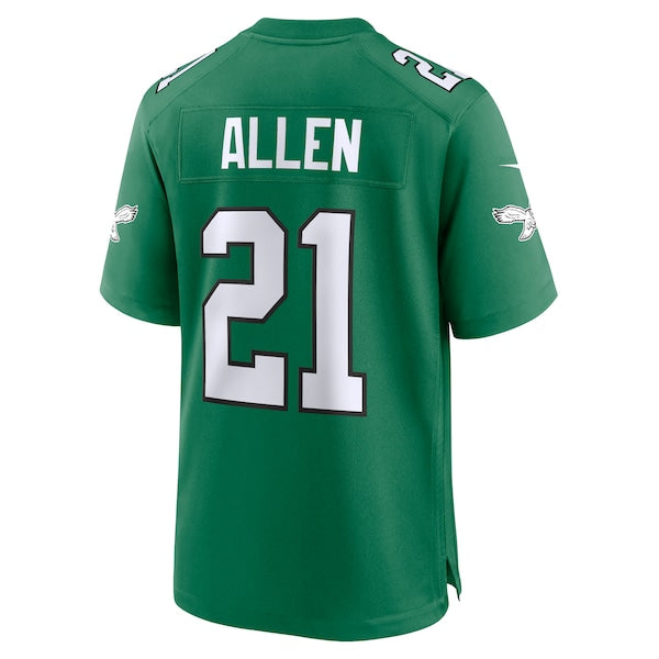 Eric Allen Philadelphia Eagles Nike Alternate Game Jersey - Kelly Green/Green