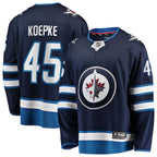 Cole Koepke Winnipeg Jets  Home Breakaway Jersey - Navy