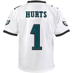 Jalen Hurts Philadelphia Eagles Nike Youth Game Jersey - White
