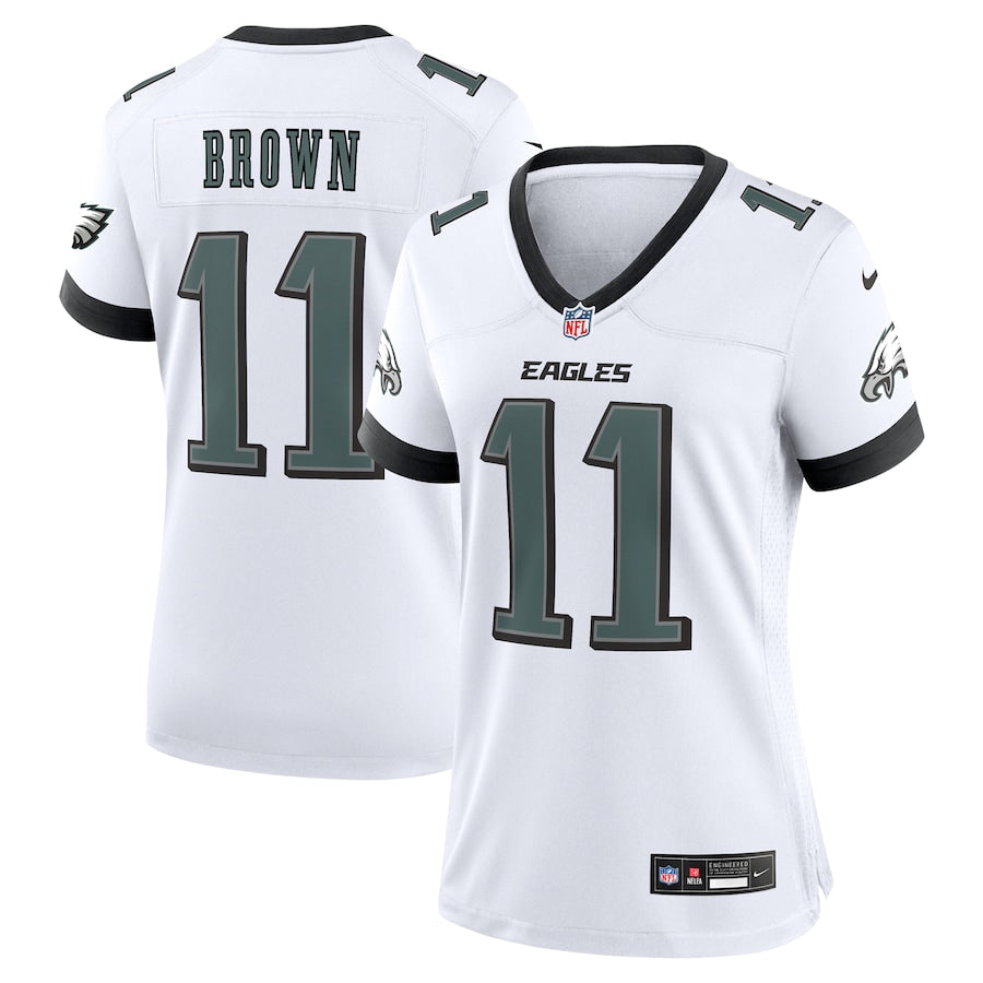 A.J. Brown Philadelphia Eagles Nike Women's Alternate Player Game Jersey - White