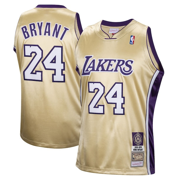 Kobe Bryant Los Angeles Lakers Hall of Fame Class of 2020 #24 Authentic Hardwood Classics Jersey - Gold