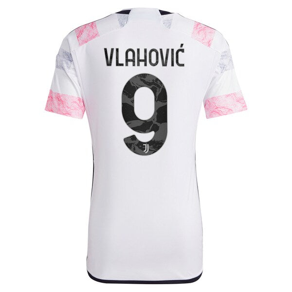 Dušan Vlahović Juventus adidas 2023/24 Away Replica Jersey - White