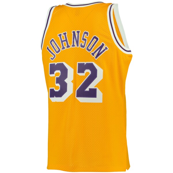 Magic Johnson Los Angeles Lakers 1984/85 Big & Tall Hardwood Classics Swingman Jersey - Gold