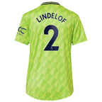Victor Lindelof Manchester United adidas Women's 2022/23 Third Replica Player Jersey - Neon Green