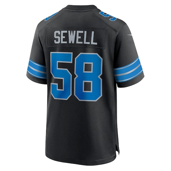 Penei Sewell Detroit Lions Nike 2nd Alternate Game Jersey - Black