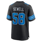 Penei Sewell Detroit Lions Nike 2nd Alternate Game Jersey - Black