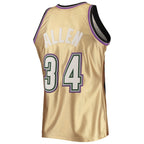 Ray Allen Milwaukee Bucks 75th Anniversary 1996/97 Hardwood Classics Swingman Jersey - Gold