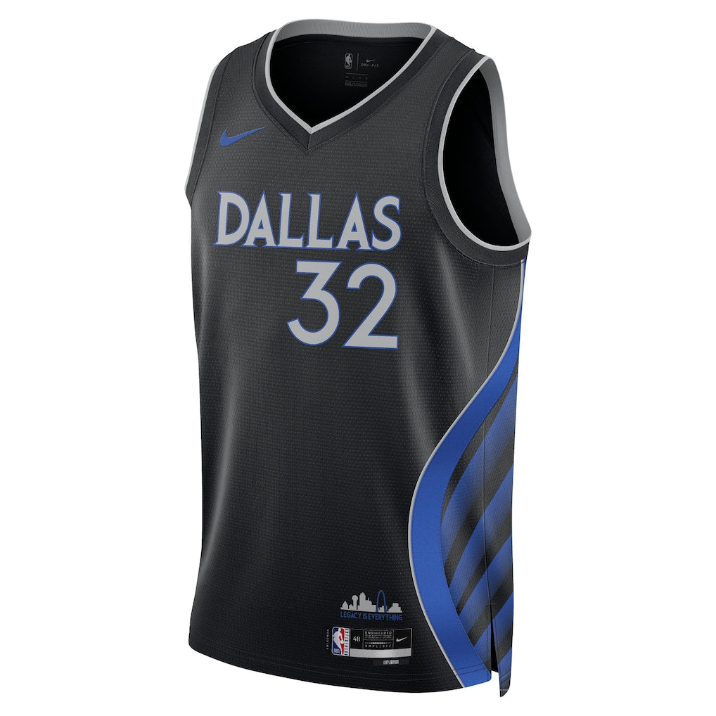 Dallas Mavericks Nike 2025/26 City Edition Swingman Jersey - Black - Cooper Flagg - Unisex