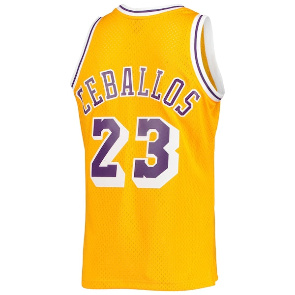 Cedric Ceballos Los Angeles Lakers 1994/95 Hardwood Classics Swingman Jersey - Gold