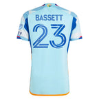 Cole Bassett Colorado Rapids adidas 2023 New Day Kit Authentic Jersey - Light Blue