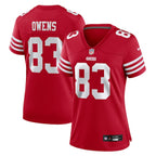 Terique Owens San Francisco 49ers Nike Women's Team Game Jersey -  Scarlet