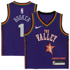 Devin Booker Phoenix Suns Nike Preschool 2024/25 Swingman Player Jersey -  City Edition - Purple