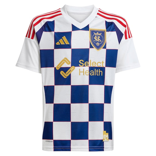 Justen Glad Real Salt Lake adidas 2025 Grid City Replica Player Jersey - White