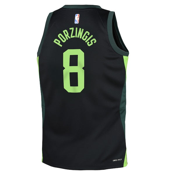 Kristaps Porzingis Boston Celtics Nike Youth 2024/25 Swingman Player Jersey - City Edition - Black