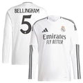 Jude Bellingham Los Merengues adidas 2024/25 Home Replica Long Sleeve Player Jersey - White