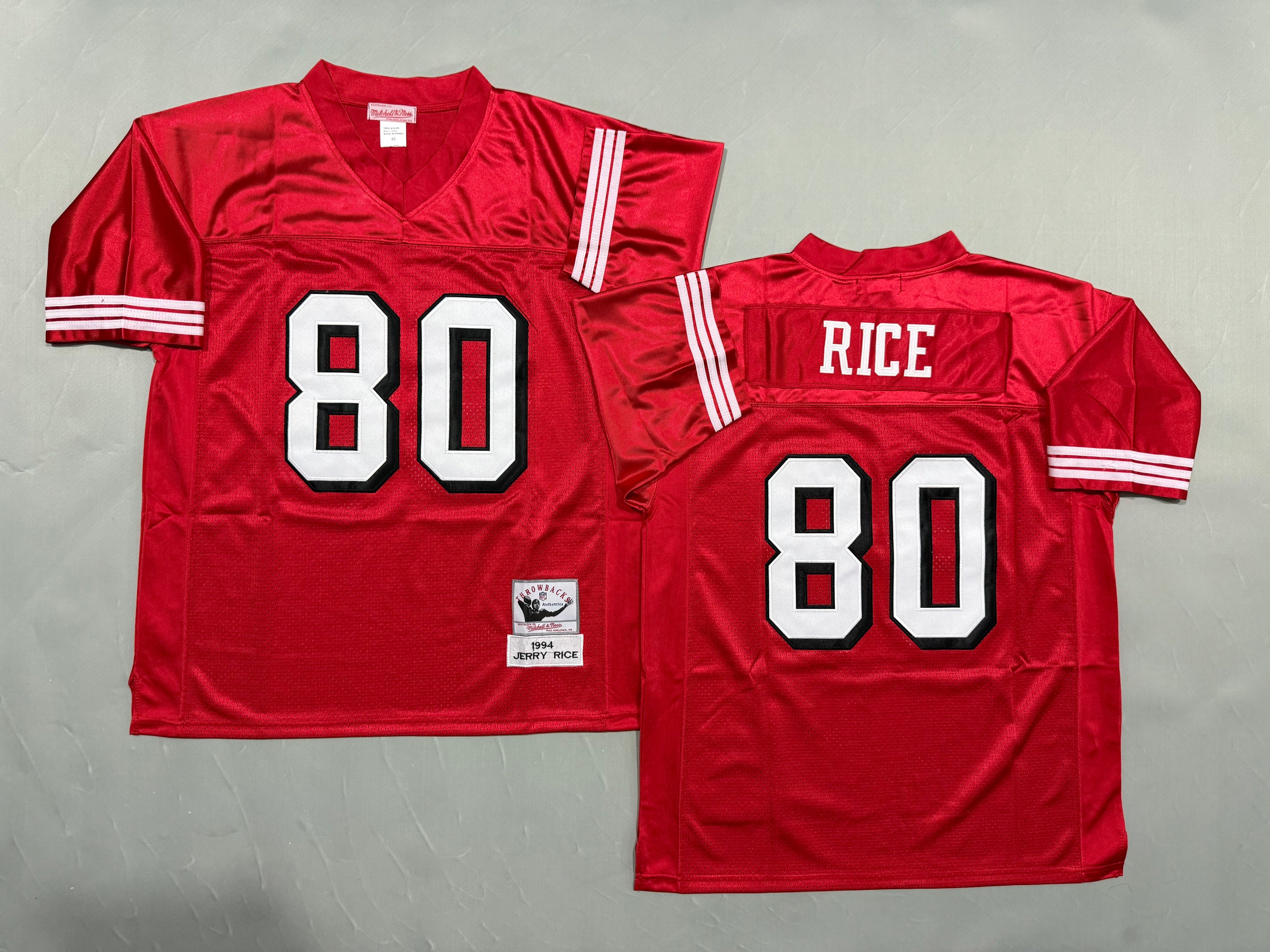 Jerry Rice San Francisco 49ers Authentic Throwback Retired Player Jersey