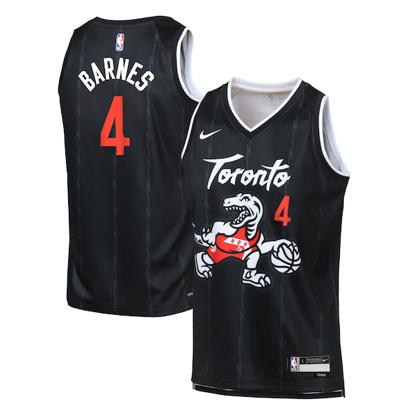 Scottie Barnes Toronto Raptors Nike Youth 2025/26 City Edition Swingman Jersey - Black