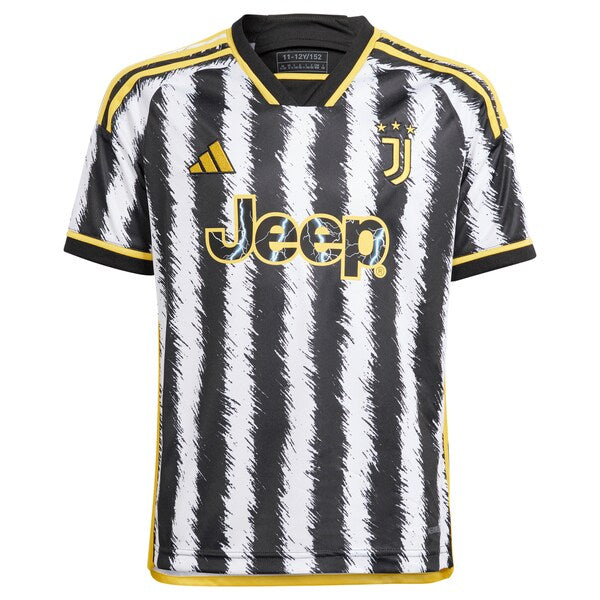Federico Chiesa Juventus adidas Youth 2023/24 Home Replica Jersey - Black