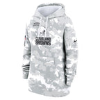 Cleveland Browns Nike Women's 2024 Salute To Service Club Fleece Pullover Hoodie - Arctic Camo