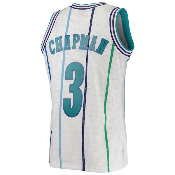 Rex Chapman Charlotte Hornets 1988/89 Hardwood Classics Swingman Jersey - White