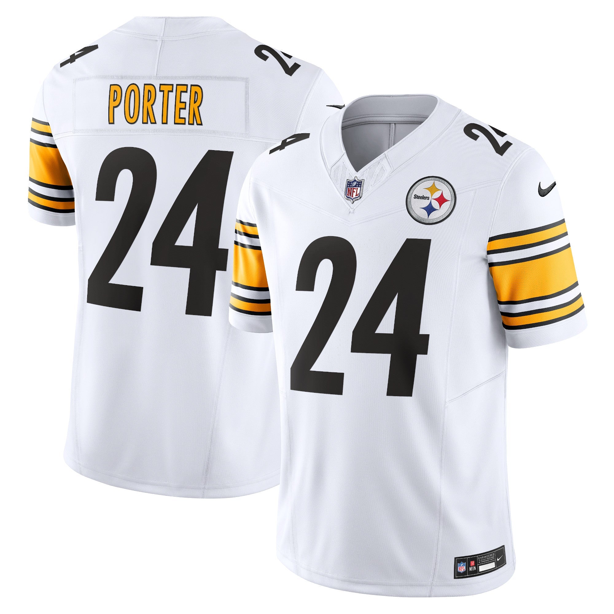 Joey Porter Jr. Pittsburgh Steelers Nike Vapor F.U.S.E. Limited Jersey - Black/White