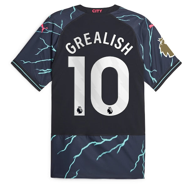 Jack Grealish Manchester City Puma 2023/24 Third Authentic Player Jersey - Navy
