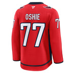 TJ Oshie Washington Capitals  Home Premium Jersey - Red/Black