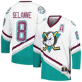 Teemu Selanne Anaheim Ducks  1996/97 Blue Line Player Jersey - White