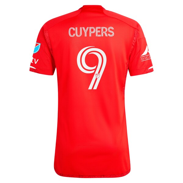 Hugo Cuypers Chicago Fire adidas 2024 Return To Red Authentic Player Jersey - Red