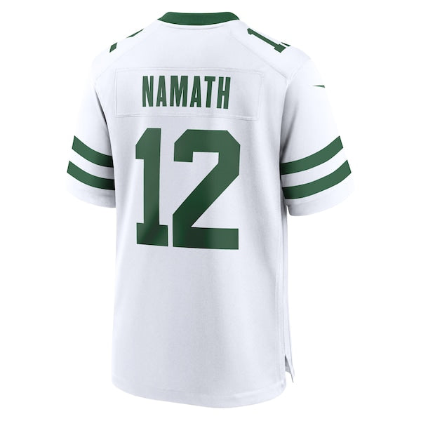Joe Namath New York Jets Nike Legacy Retired Player Game Jersey - White/Green