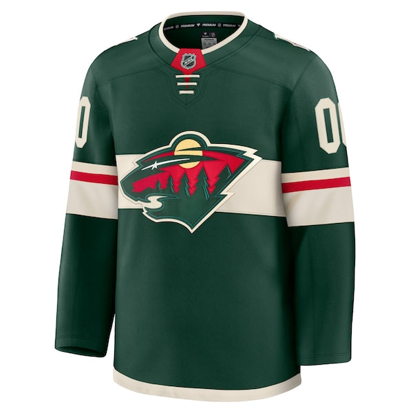 Minnesota Wild  Home Premium Custom Jersey - Green/White