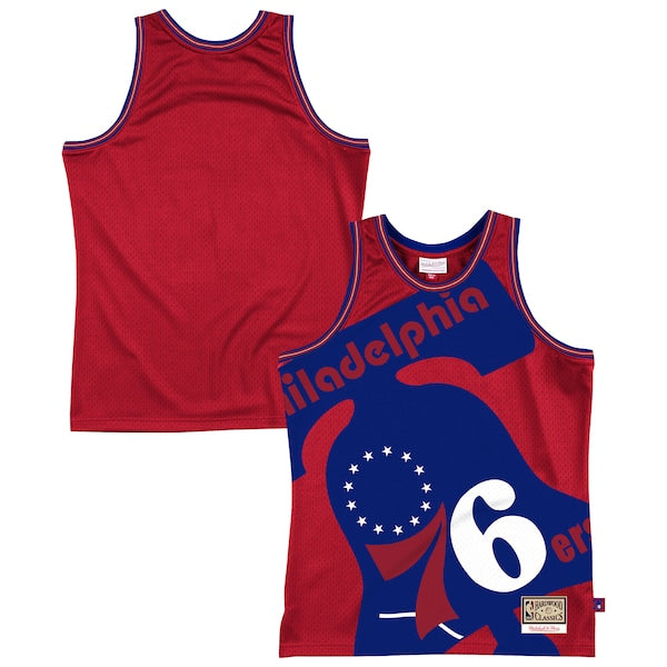 Philadelphia 76ers  Hardwood Classics Blown Out Fashion Jersey - Red