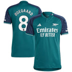 Martin Odegaard Arsenal adidas 2023/24 Third Replica Player Jersey - Green/Yellow